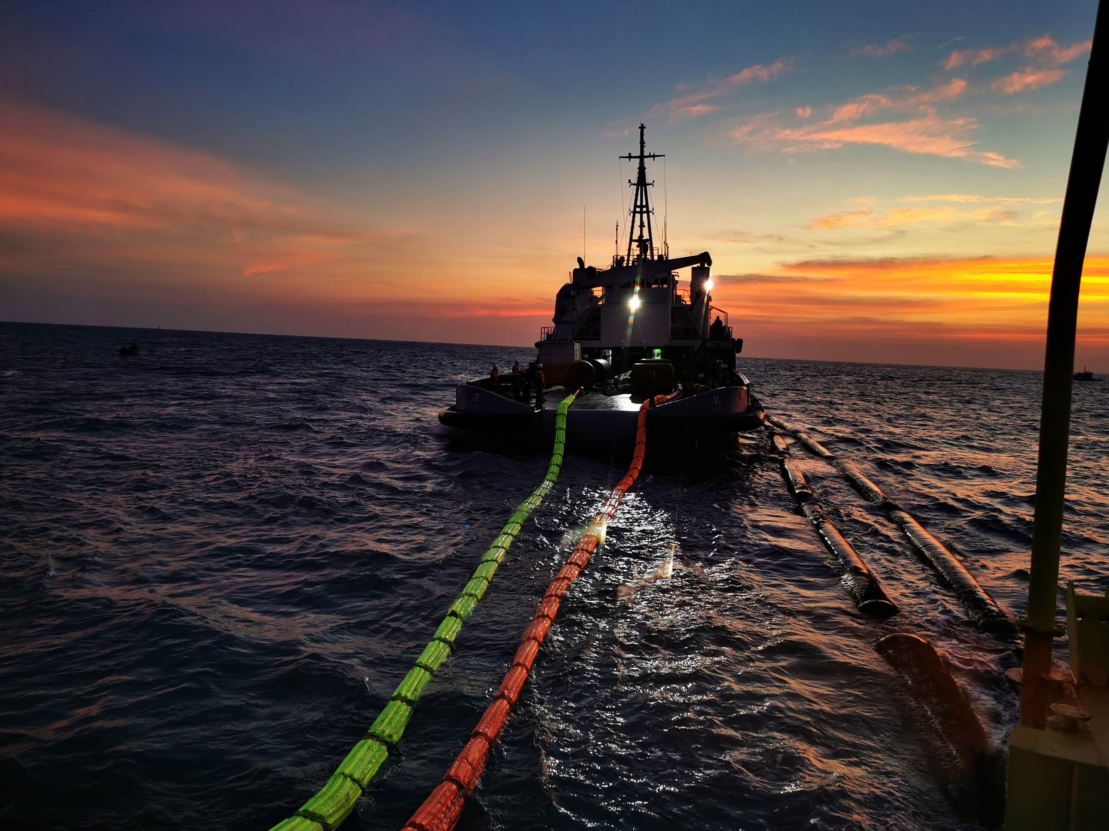 Single point mooring rope installation